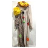 Adult size clown costume with wig, handmade, no