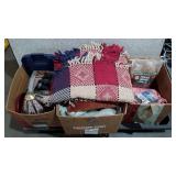 Skid of hangers, old blankets (good for moving or