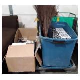 Skid lot of the home decor items, books, cassette