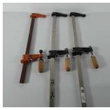 Tools, three bar clamps