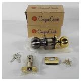Hardware, two boxes of copper creek door knob