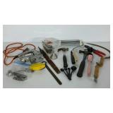 Rubbermaid tote full of miscellaneous tools,