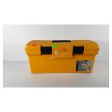 Toolbox with tools, 24", tools include duct tape,