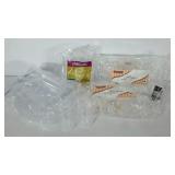 Tote full of plasticwares, includes wine ,