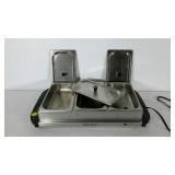 Euro-Pro 3 tray buffet server, works, dial is off