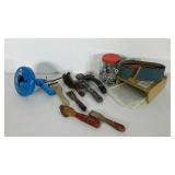 Miscellaneous group of tools, includes auger,