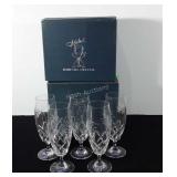 Bohemia Czech republic crystal beer glasses,