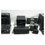 Electronic group lot: receiver, tuner, speakers,