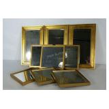 Mirror decor group, 6 square 11 x 11 and 3