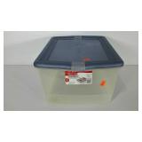Rubbermaid Snaptoppers plastic tote, 45 qt.