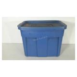 Rubbermaid Roughneck plastic tote, 16 x 24 x 17