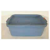 Rubbermaid Roughneck plastic tote, 16 x 24 x 9