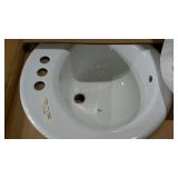 Kohler self rimming lavatory, in box, enamel