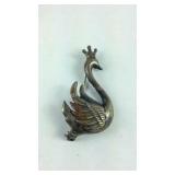 Sterling silver swan pin Lang