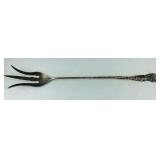 Sterling silver pickle fork 10in