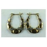 Gold over Sterling silver earrings