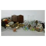 Group of home decor, includes Lennox holiday