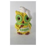 Owl cookie jar, 12.5"