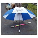 Two Umbrellas, beach or Golfer