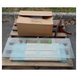 Glass Panes, various sizes and types of shelf