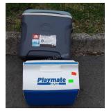 Two Coolers, Playmate by Igloo, Igloo Sportsman,