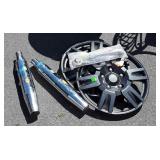 Automotive Motorcycle Parts Group, three 18" hub