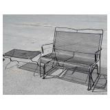 2pc Outdoor Furniture Set, wrought iron 36"