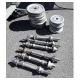 6 weight Room Dumbbells with 120lbs of total