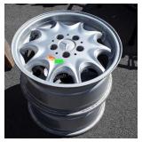 Two Mercedes Benz 5 lug Wheels, 17"