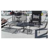 Two pc wrought iron Outdoor Furniture Set. Chair