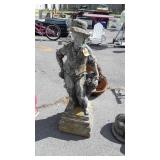 Concrete Garden Decor, Man Grape Harvester, 2pc