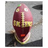 Concrete Redskins Painted Football Garden decor,