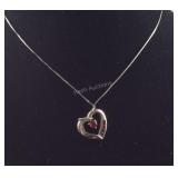 Sterling lab created Ruby and lab white sapphire