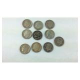 10 Roosevelt dimes