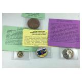 Coins, 24kt gold plated Roosevelt dime, 1999