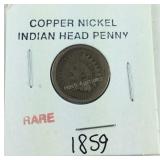 1859 Indian head penny