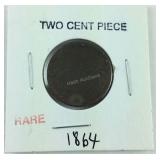 1864 two cent piece