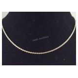 Silver Rope Chain 5.5 grams Sterling Silver, size