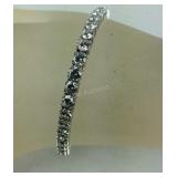 CZ Tennis Bracelet 16.4 grams Sterling Silver,
