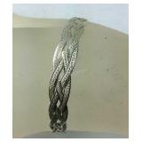 Braided Snake Chain Bracelet 7.9 grams Sterling