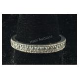 CZ Band 3.7 grams Sterling Silver, size 10.25