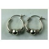 Petite Lever back Hoop Earrings 2 grams Sterling