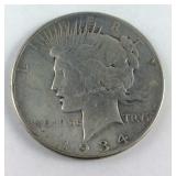 1934 Peace Dollar