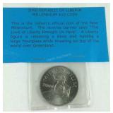 2000 republic of Liberia $10 coin
