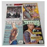 Magazines, three Tattoos For Men and one Tattoo