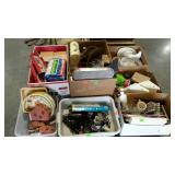 Skid lot: tools, seasonal, glassware, bottles,