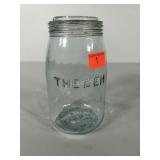 The Gem jar, note three patent dates marks on