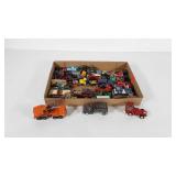 Toy cars and trucks, mix of poly and die cast,