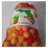 Bag of colored golf balls, all used, includes Top