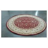 Round area rug, 94" diameter